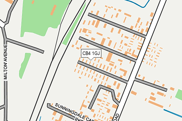 CB4 1GJ map - OS OpenMap – Local (Ordnance Survey)