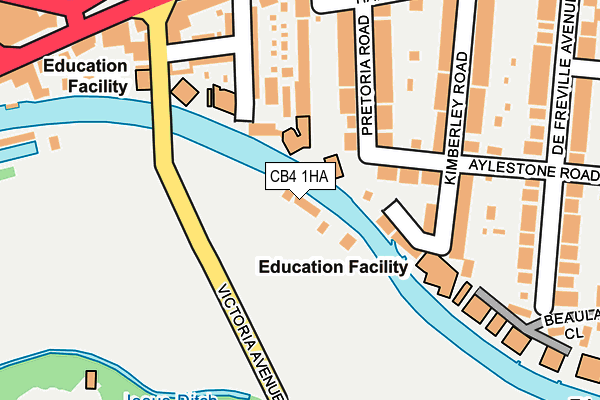 CB4 1HA map - OS OpenMap – Local (Ordnance Survey)