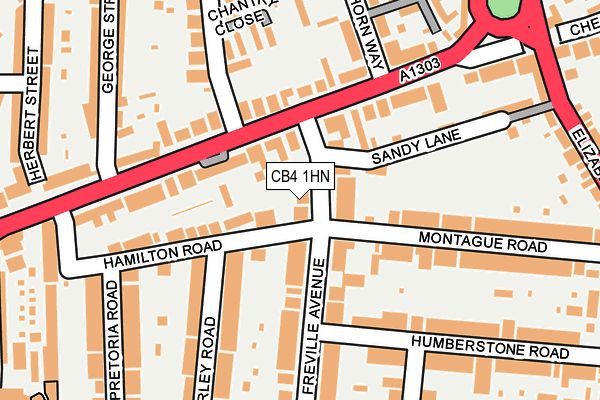 CB4 1HN map - OS OpenMap – Local (Ordnance Survey)