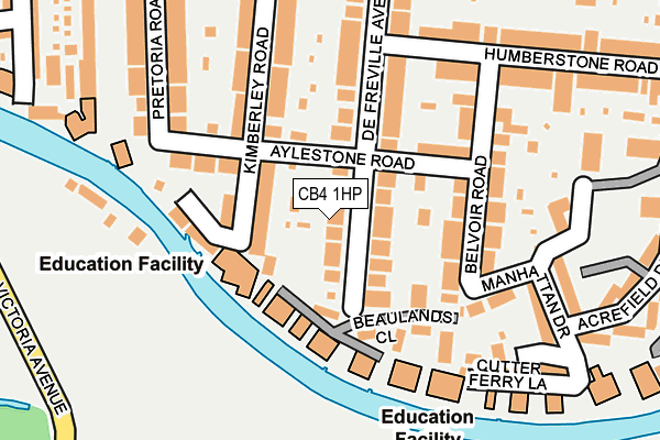 CB4 1HP map - OS OpenMap – Local (Ordnance Survey)