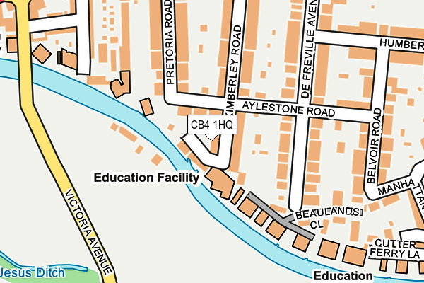 CB4 1HQ map - OS OpenMap – Local (Ordnance Survey)