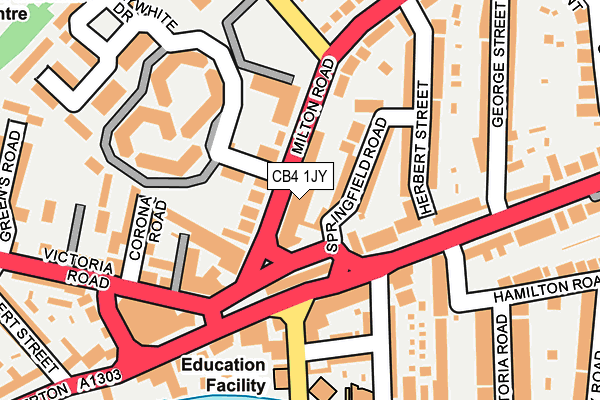 CB4 1JY map - OS OpenMap – Local (Ordnance Survey)