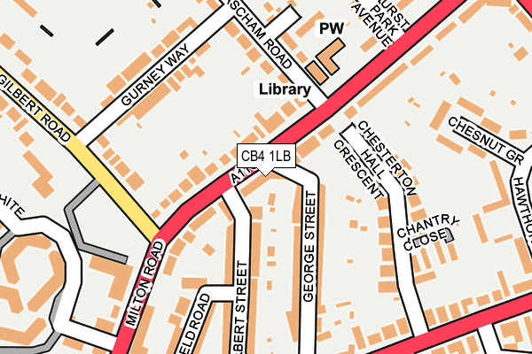 CB4 1LB map - OS OpenMap – Local (Ordnance Survey)