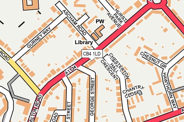 CB4 1LD map - OS OpenMap – Local (Ordnance Survey)