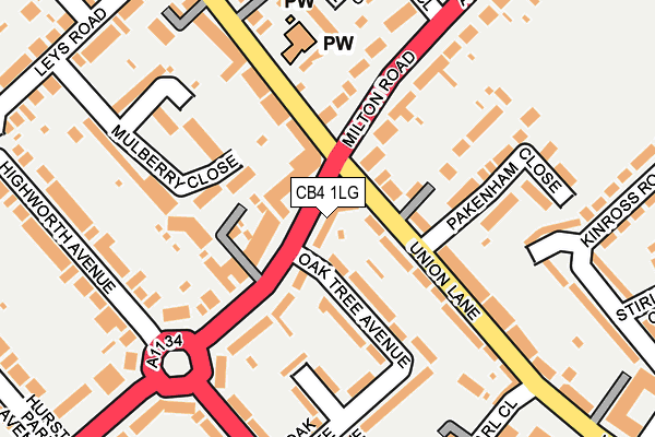 CB4 1LG map - OS OpenMap – Local (Ordnance Survey)