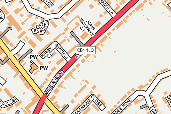 CB4 1LQ map - OS OpenMap – Local (Ordnance Survey)