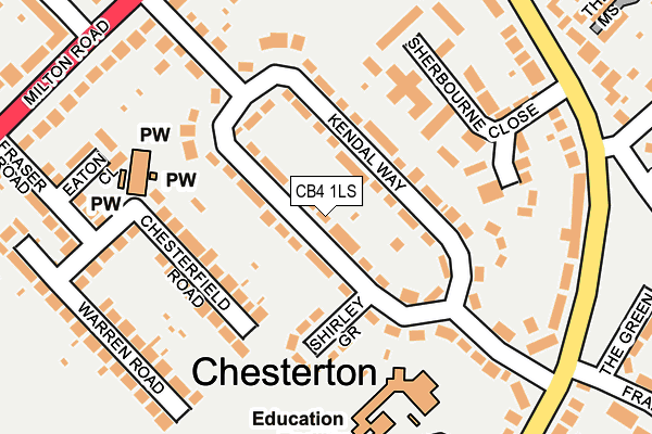 CB4 1LS map - OS OpenMap – Local (Ordnance Survey)