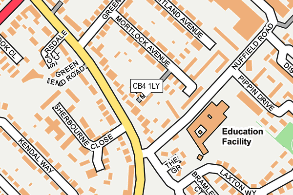 CB4 1LY map - OS OpenMap – Local (Ordnance Survey)