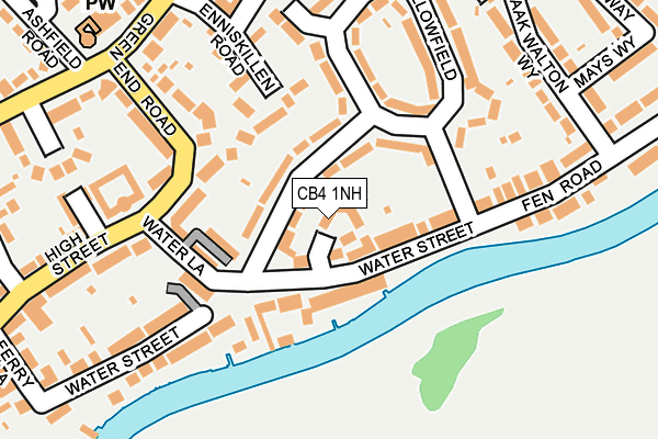 CB4 1NH map - OS OpenMap – Local (Ordnance Survey)