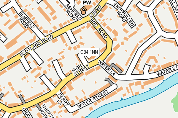 CB4 1NN map - OS OpenMap – Local (Ordnance Survey)