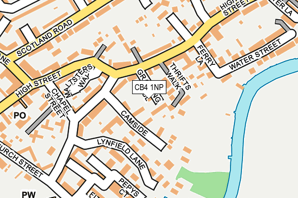 CB4 1NP map - OS OpenMap – Local (Ordnance Survey)