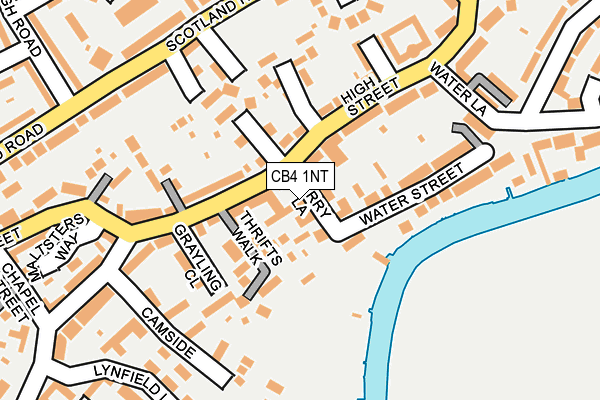 CB4 1NT map - OS OpenMap – Local (Ordnance Survey)
