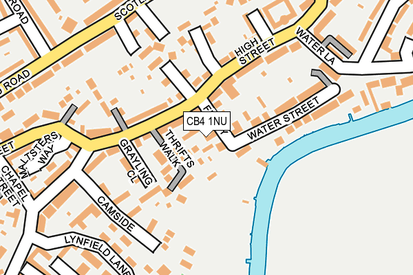 CB4 1NU map - OS OpenMap – Local (Ordnance Survey)