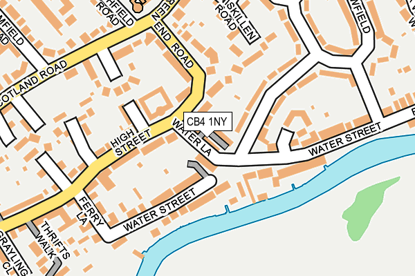 CB4 1NY map - OS OpenMap – Local (Ordnance Survey)