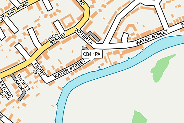 CB4 1PA map - OS OpenMap – Local (Ordnance Survey)