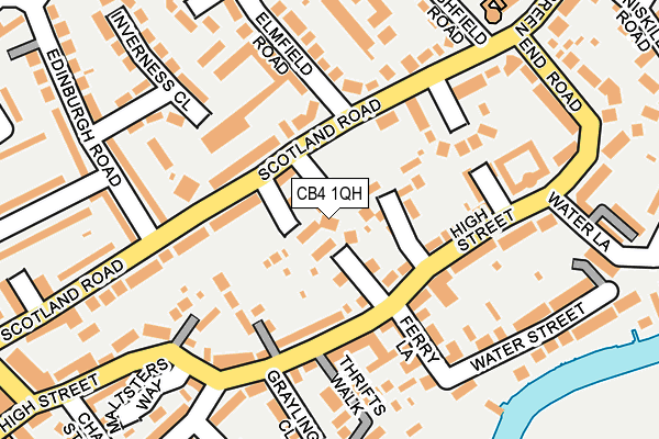 CB4 1QH map - OS OpenMap – Local (Ordnance Survey)