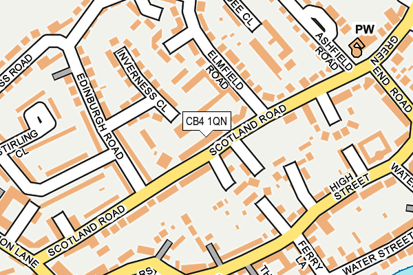 CB4 1QN map - OS OpenMap – Local (Ordnance Survey)