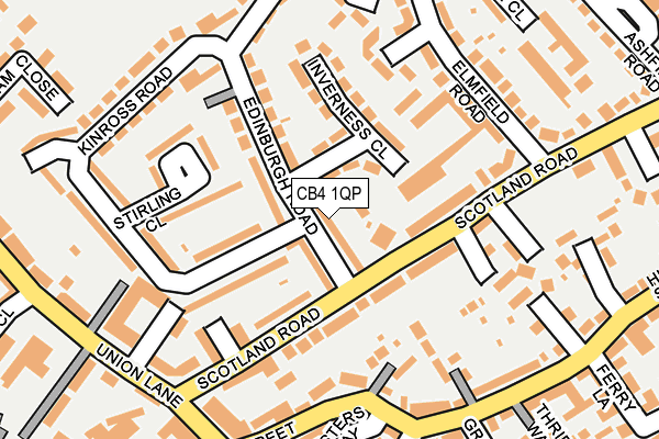 CB4 1QP map - OS OpenMap – Local (Ordnance Survey)