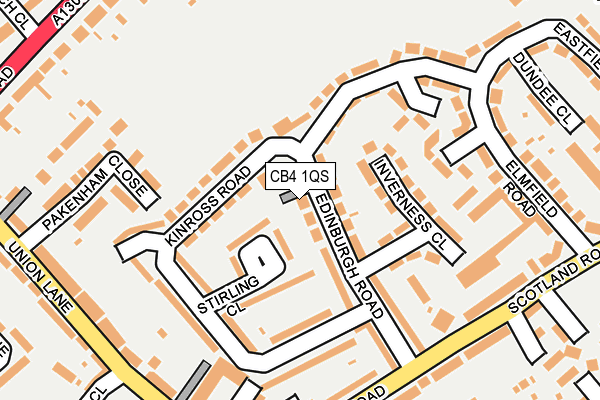 CB4 1QS map - OS OpenMap – Local (Ordnance Survey)
