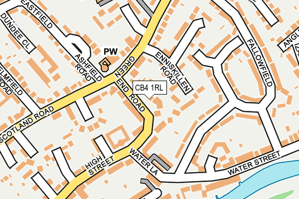 CB4 1RL map - OS OpenMap – Local (Ordnance Survey)
