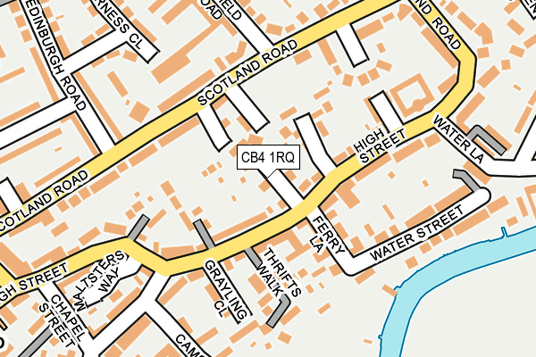 CB4 1RQ map - OS OpenMap – Local (Ordnance Survey)