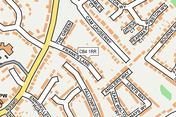 CB4 1RR map - OS OpenMap – Local (Ordnance Survey)