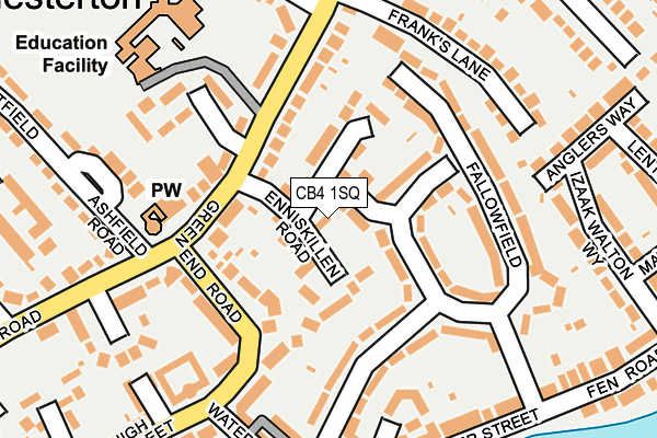 CB4 1SQ map - OS OpenMap – Local (Ordnance Survey)