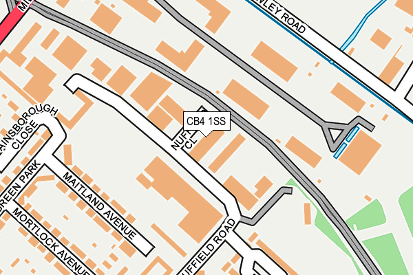 CB4 1SS map - OS OpenMap – Local (Ordnance Survey)