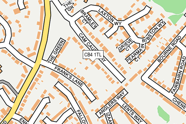 CB4 1TL map - OS OpenMap – Local (Ordnance Survey)