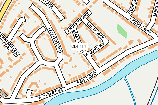 CB4 1TY map - OS OpenMap – Local (Ordnance Survey)
