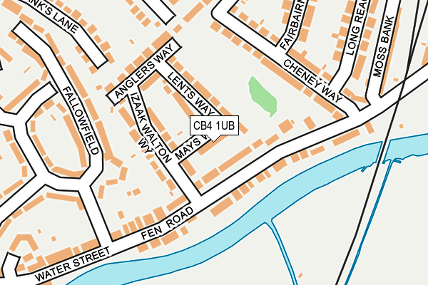 CB4 1UB map - OS OpenMap – Local (Ordnance Survey)