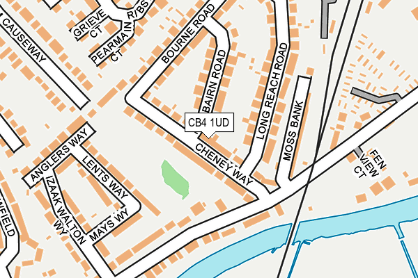 CB4 1UD map - OS OpenMap – Local (Ordnance Survey)
