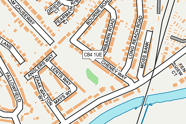 CB4 1UE map - OS OpenMap – Local (Ordnance Survey)