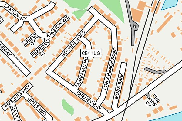 CB4 1UG map - OS OpenMap – Local (Ordnance Survey)