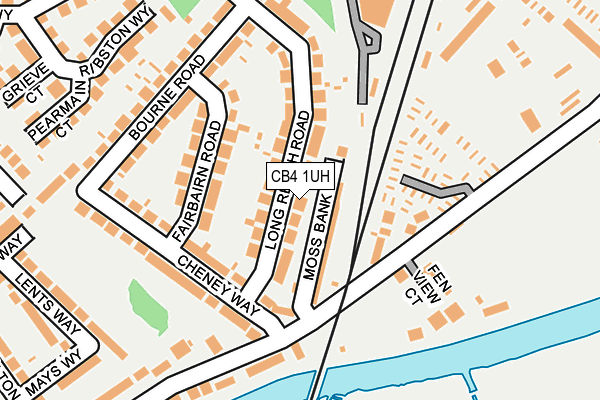 CB4 1UH map - OS OpenMap – Local (Ordnance Survey)