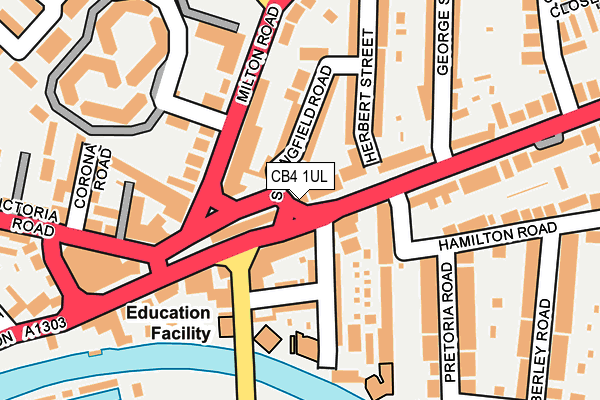 CB4 1UL map - OS OpenMap – Local (Ordnance Survey)