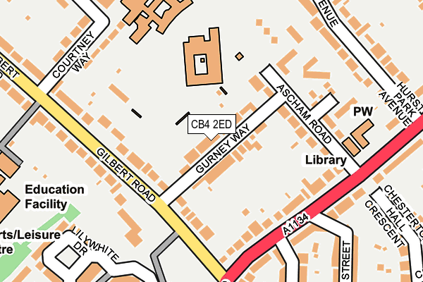 CB4 2ED map - OS OpenMap – Local (Ordnance Survey)
