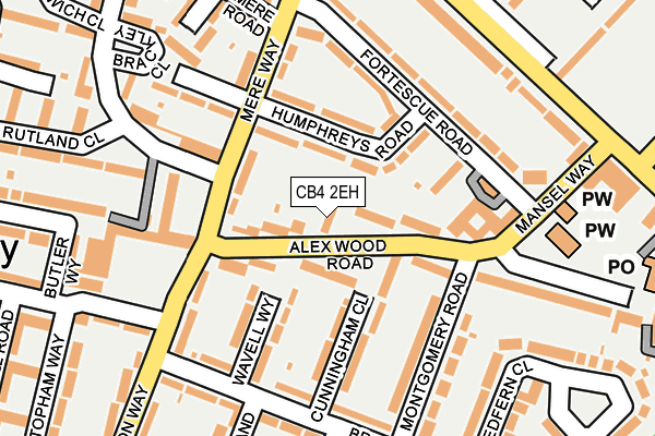 CB4 2EH map - OS OpenMap – Local (Ordnance Survey)