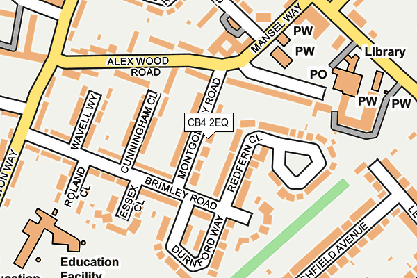 CB4 2EQ map - OS OpenMap – Local (Ordnance Survey)