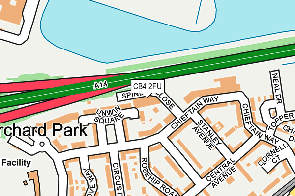 CB4 2FU map - OS OpenMap – Local (Ordnance Survey)