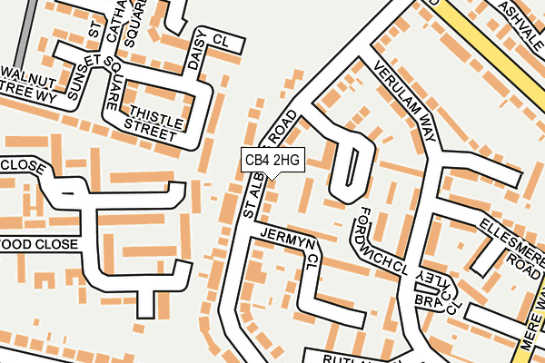 CB4 2HG map - OS OpenMap – Local (Ordnance Survey)