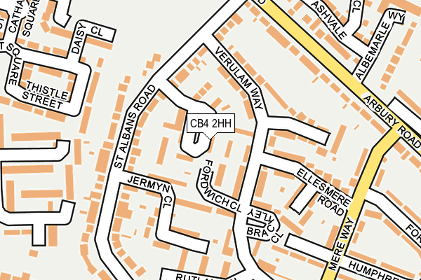 CB4 2HH map - OS OpenMap – Local (Ordnance Survey)