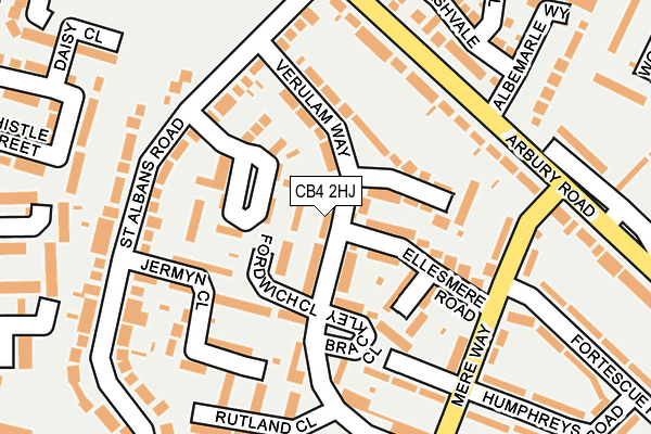CB4 2HJ map - OS OpenMap – Local (Ordnance Survey)