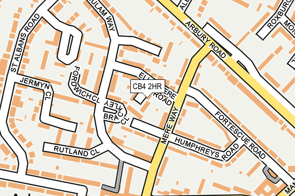 CB4 2HR map - OS OpenMap – Local (Ordnance Survey)
