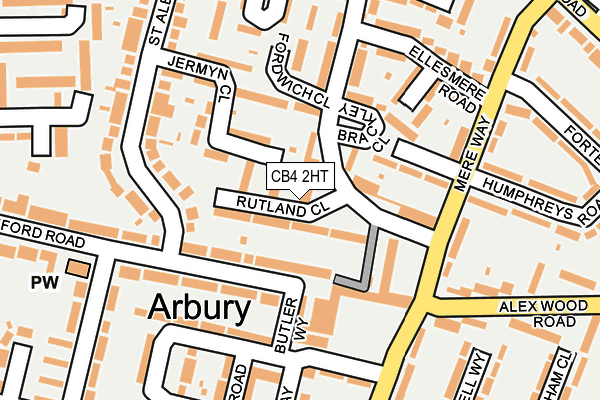 CB4 2HT map - OS OpenMap – Local (Ordnance Survey)