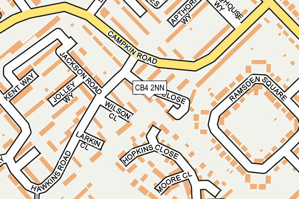 CB4 2NN map - OS OpenMap – Local (Ordnance Survey)