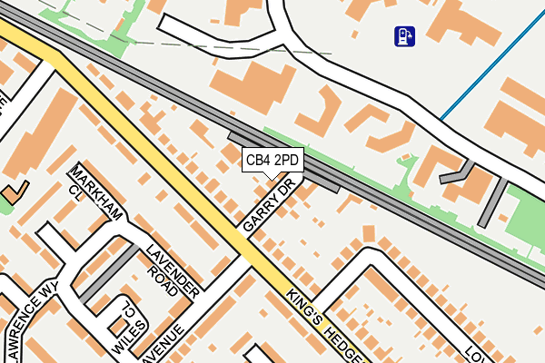 CB4 2PD map - OS OpenMap – Local (Ordnance Survey)