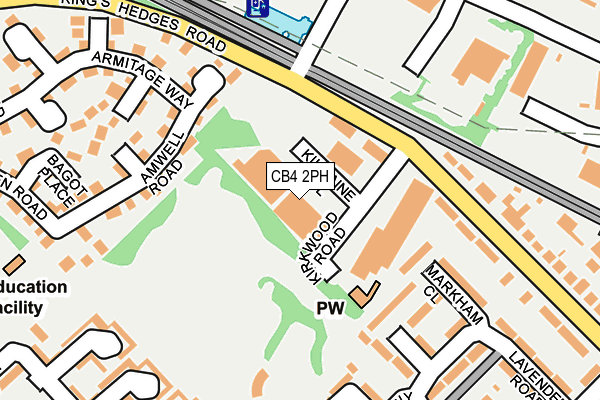 CB4 2PH map - OS OpenMap – Local (Ordnance Survey)