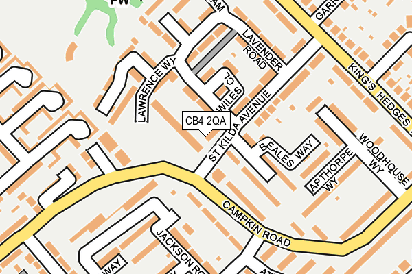 CB4 2QA map - OS OpenMap – Local (Ordnance Survey)