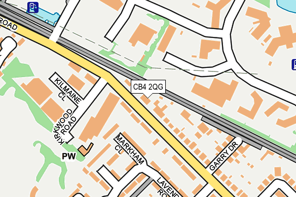 CB4 2QG map - OS OpenMap – Local (Ordnance Survey)